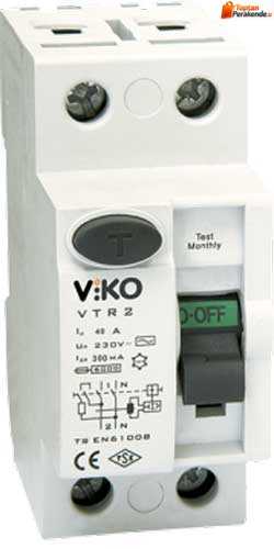 Viko - VTR2-40300 2x40A 300mA Ac Tip Kaçak Akım Rölesi